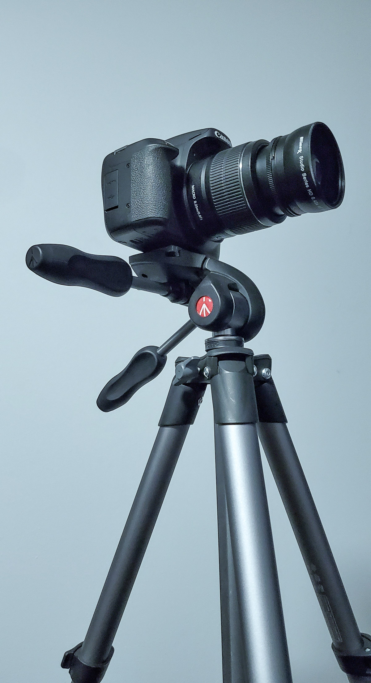 Camera on a tripod