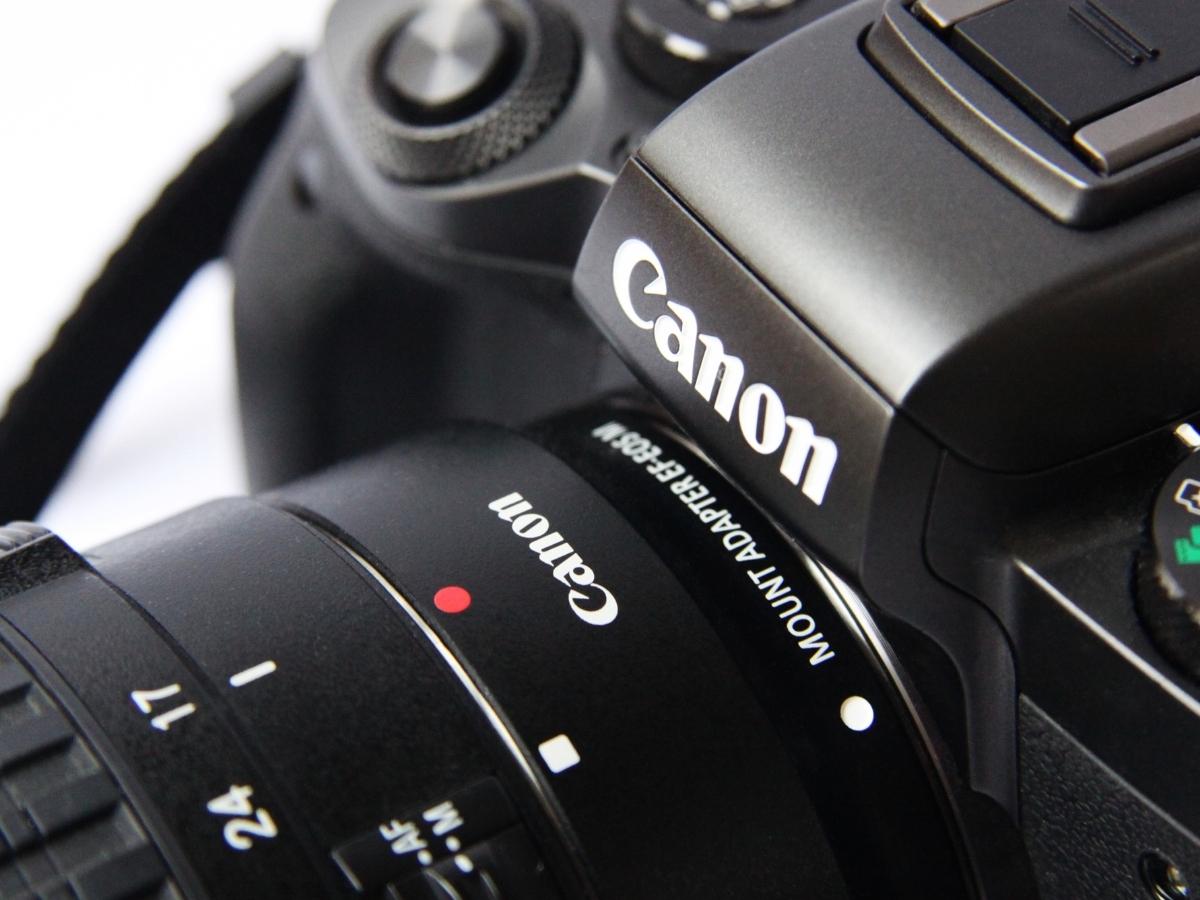 Stock upclose photo of a Canon EOS Camera 