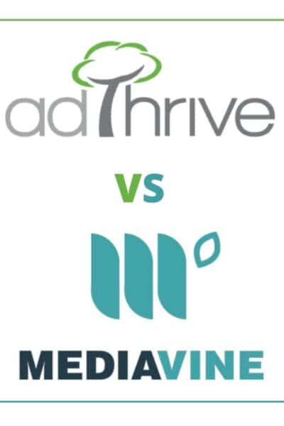 AdThrive vs Mediavine on a white background
