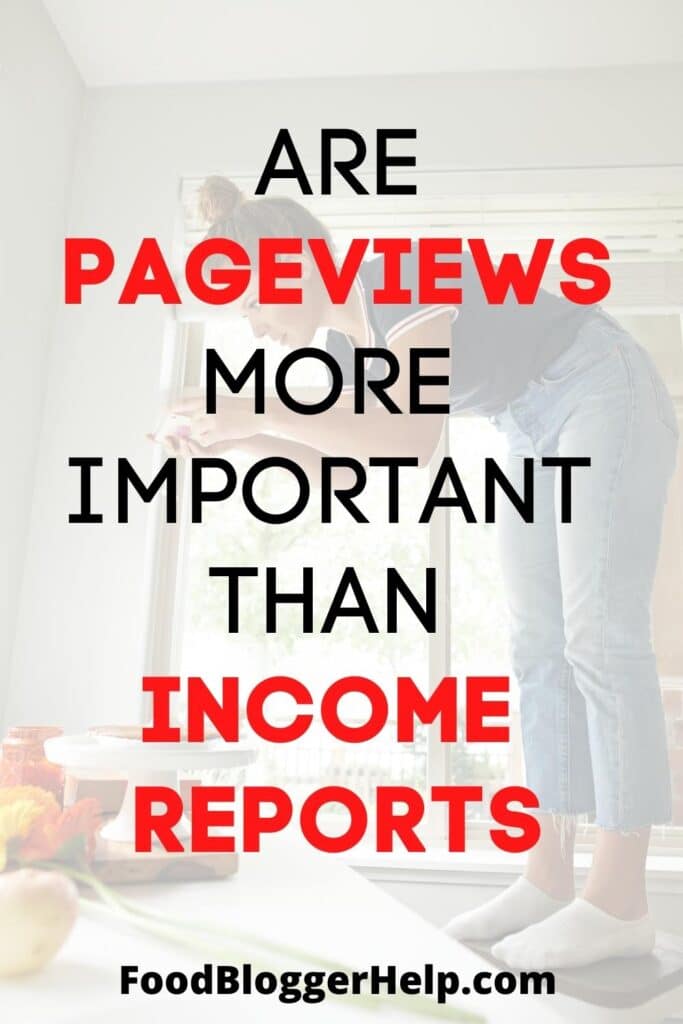Are pageviews more important than income reports